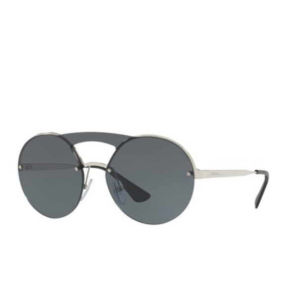 SOLD Prada 36mm Round Sunglasses with Case - Picture 2 of 7